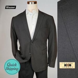 Joseph Abboud XL 44R Mens Brown Black Birdseye Blazer Sport Coat Jacket